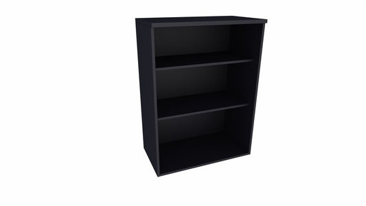 E10 Aufsatzschrank für Aktenregal 3 Ordnerhöhen, 80 cm Breit, Schwarz