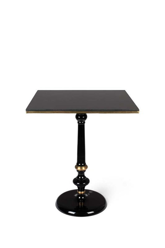 OWN THE GLOW SQUARE Bistrotisch 65x65 cm Schwarz / Gold