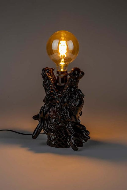 DRAGONIZED BASTARD Tischlampe Schwarz