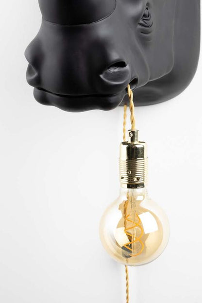 MIND YOUR OWN RHINO Wandlampe Schwarz