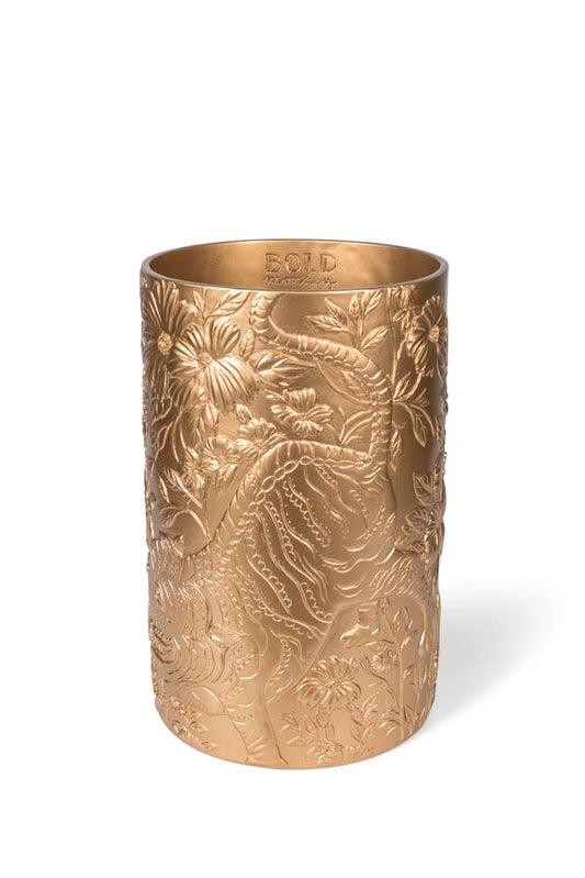 SONGS OF THE NIGHT TIGER Vase Gold