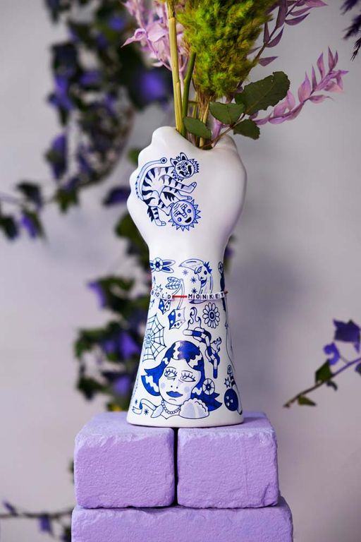 LIBERTY MATTERS Vase Blau