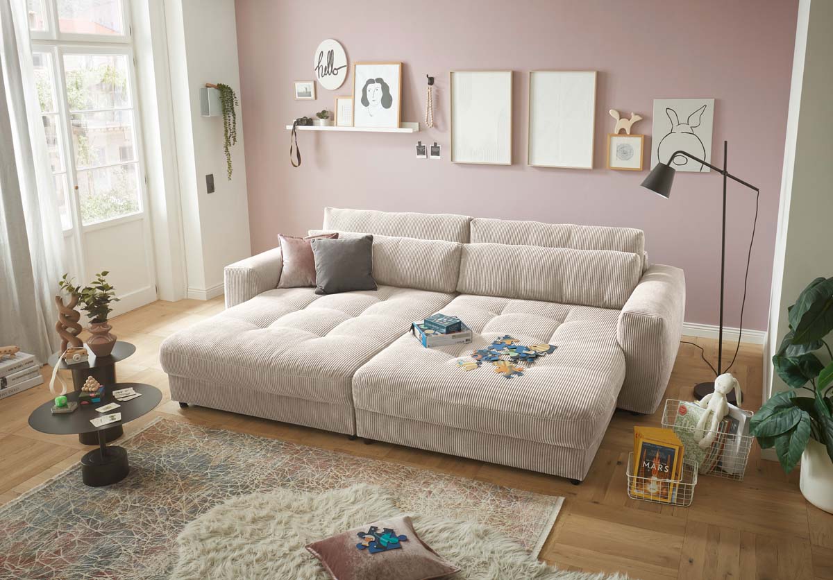 *AUSSTELLUNG* Barura Sofa Loveseat 292 x 194 cm Beige