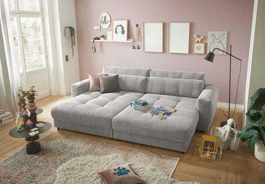 Barura Sofa Loveseat 292 x 194 cm Hellgrau