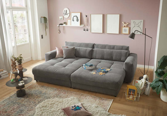 Barura Sofa Loveseat 292 x 194 cm Dunkelgrau