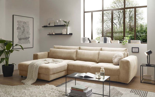 Barura Ecksofa 333 x 194 cm Beige