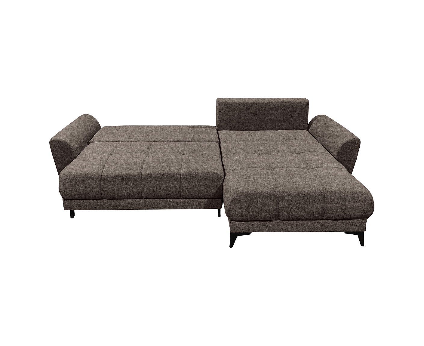 Bern Ecksofa 281 x 189 cm, mit Schlaffunktion und Bettkasten Espresso