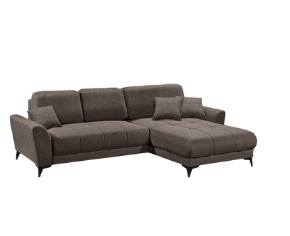 Bern Ecksofa 281 x 189 cm, mit Schlaffunktion und Bettkasten Espresso