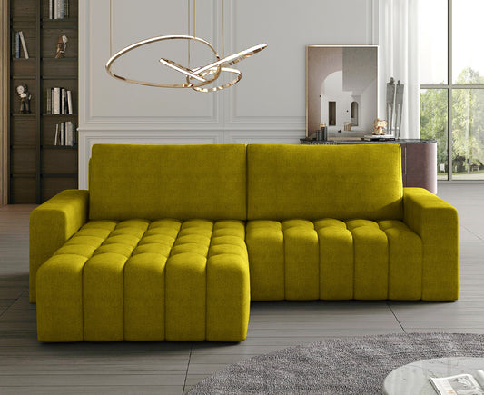 Bonett Ecksofa 250 x 175 cm, Microvelour