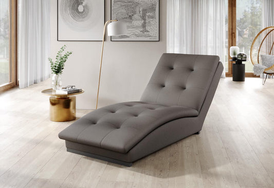 Doro Relaxliege 170x85 cm Grau (Samt - Loco)