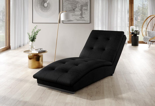 Doro Relaxliege 170x85 cm Schwarz (Webstoff)