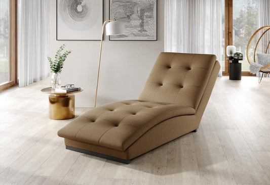 Doro Relaxliege 170x85 cm Hellbraun (Samt)