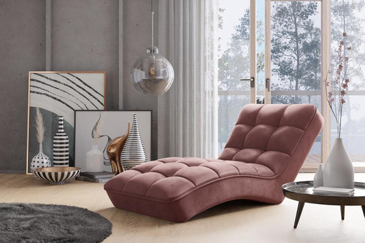 Loren Relaxliege 170x85 cm Pink (Webstoff)