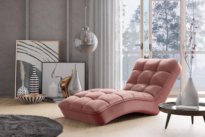 Loren Relaxliege 170x85 cm Pink (Velour - Nube)