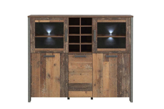 POSEN Highboard Old-Wood Vintage