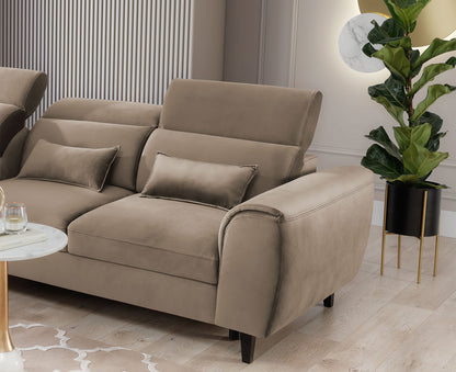 Foble Ecksofa 267x196 cm, mit Schlaffunktion und Bettkasten