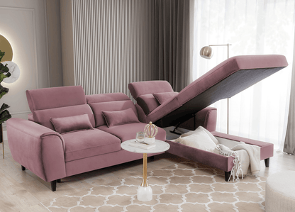 Foble Ecksofa 267x196 cm, mit Schlaffunktion und Bettkasten