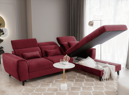 Foble Ecksofa 267x196 cm, mit Schlaffunktion und Bettkasten