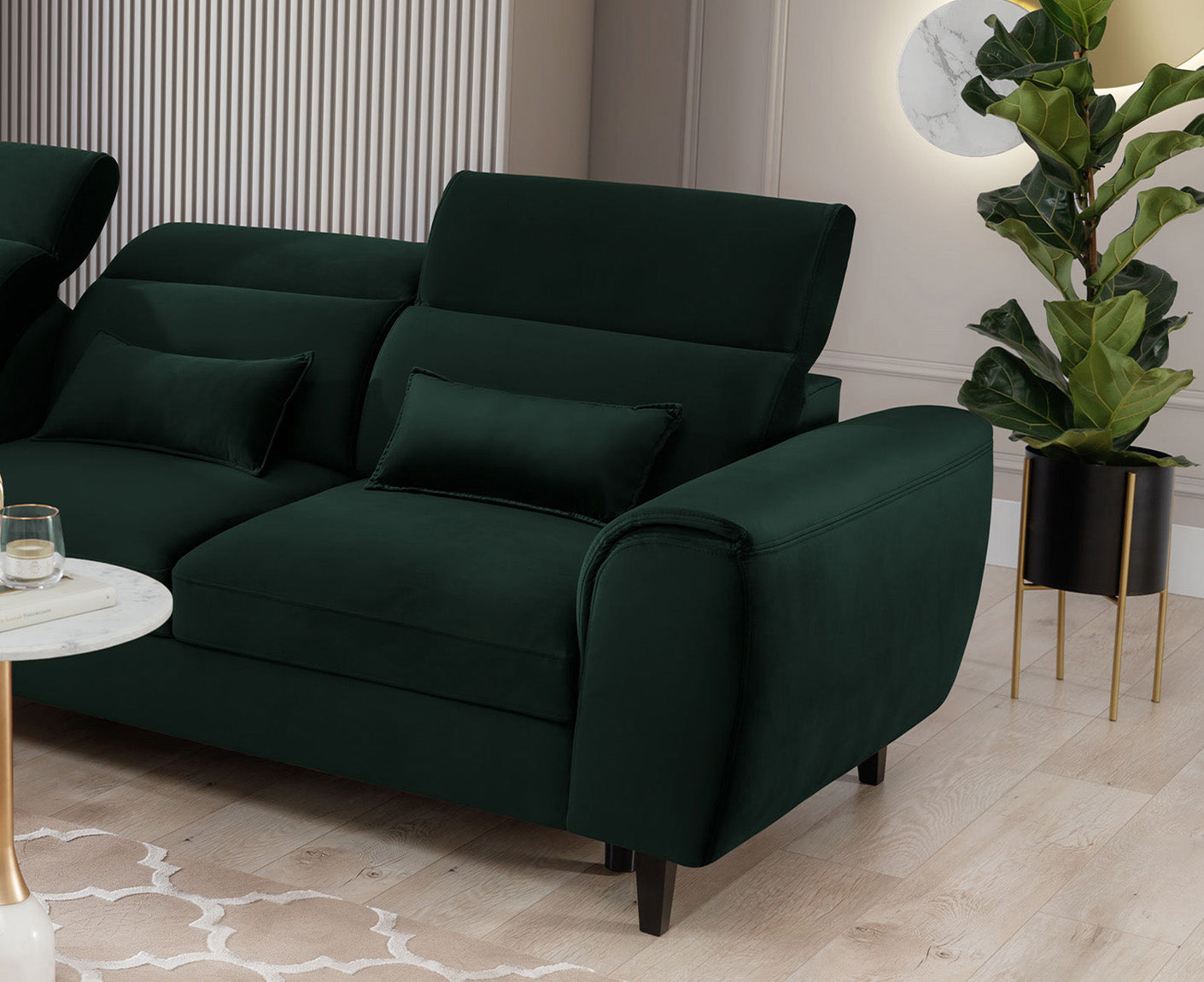 Foble Ecksofa 267x196 cm, mit Schlaffunktion und Bettkasten