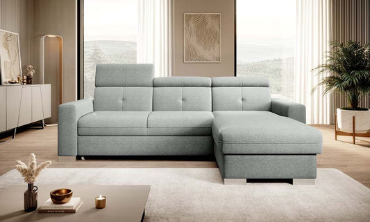 Fresia Ecksofa 247 x 176 cm Grau (Webstoff - Vero)