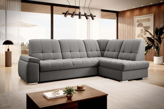 Sado Ecksofa 272 x 192 cm Grau (Velour - Gojo)