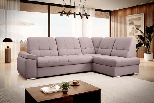 Sado Ecksofa 272 x 192 cm Rosa (Velour - Gojo)