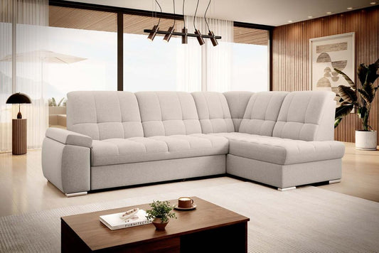 Sado Ecksofa 272 x 192 cm Beige (Webstoff)