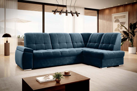 Sado Ecksofa 272 x 192 cm Blau (Webstoff - Lukso)