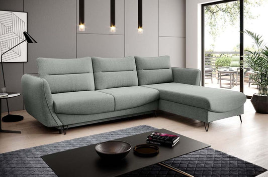 Silva Ecksofa 276 x 201 cm Grau (Webstoff - Vero)