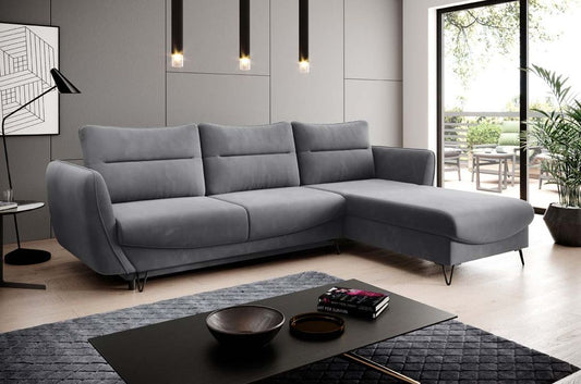 Silva Ecksofa 276 x 201 cm Grau (Webstoff)