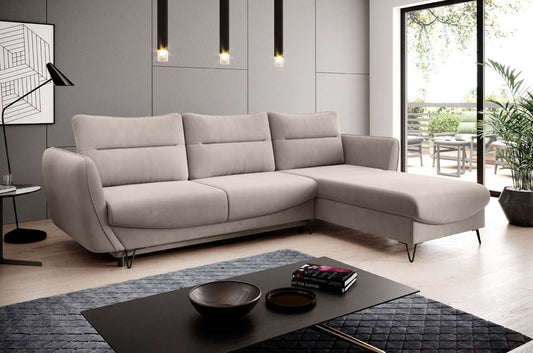 Silva Ecksofa 276 x 201 cm Beige (Webstoff)