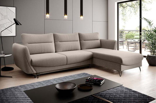 Silva Ecksofa 276 x 201 cm Beige (Webstoff - Vero)