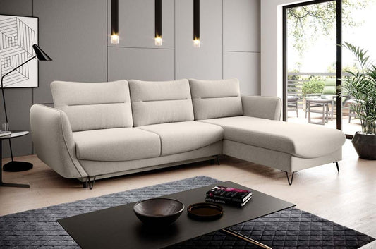 Silva Ecksofa 276 x 201 cm Creme (Webstoff - Inari)