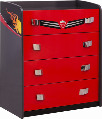 Cilek CHAMPION RACER Kommode Sideboard Anrichte Rot - Froschkönig24