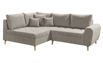 Calanda Ecksofa inkl. Hocker 249 x 175 cm Stone