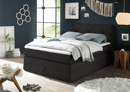 CALGARY Boxspringbett 120x200cm Schwarz