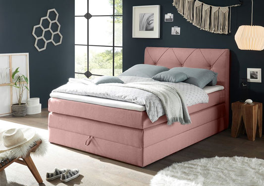 CALGARY Boxspringbett 120x200cm Rosa