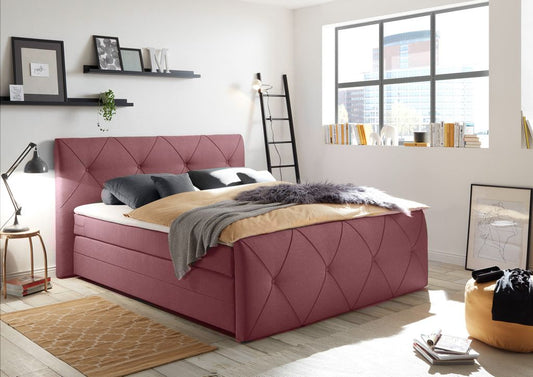 CALGARY Boxspringbett 180x200cm Rosa