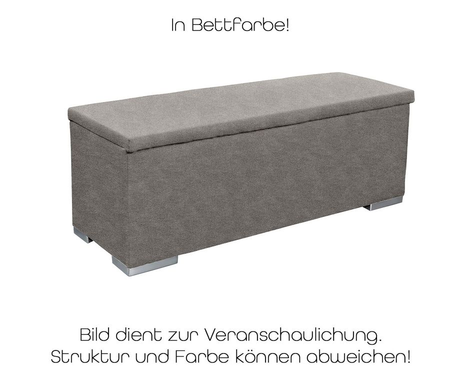 Truhe Sitzbank Chest gepolstert Sitztruhe Sitzbank Aufbewahrungsbox in Bettfarbe