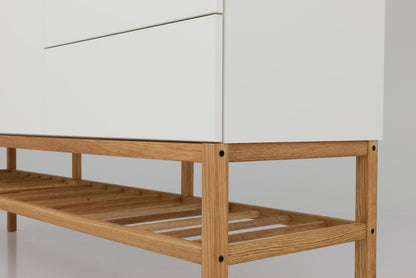 Tenzo Scoop Sideboard Weiß / Eiche