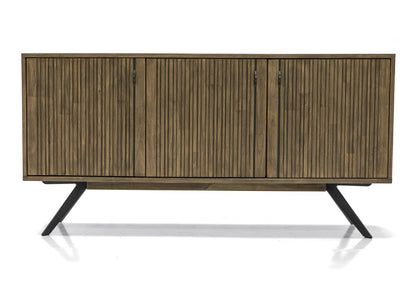 Massa Massivholz Sideboard 160 cm Akazie Braun / Grafit