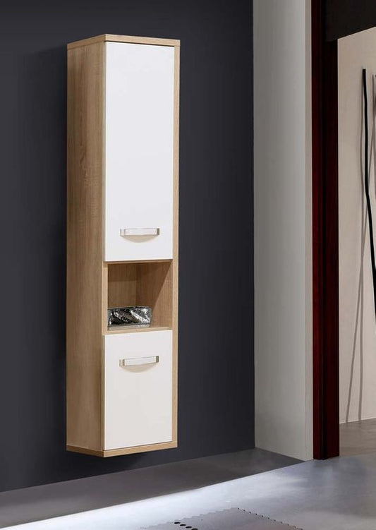 61636 DOLNY Hängeschrank Sonoma Eiche / Weiß