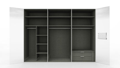 Nolte Presto-E Kleiderschrank 6-türig 300 cm Polarweiß