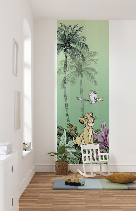 Vlies Fototapete - Jungle Simba - Größe 100 x 280 cm