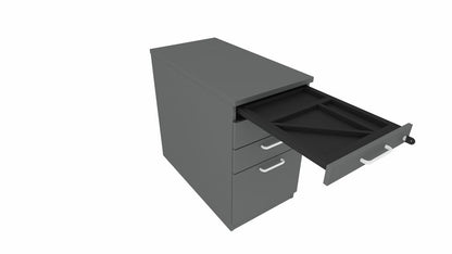 E10 Standcontainer Auszug, Utensilienauszug, Hängeregistraturauszug 80 cm Tief Ahorn