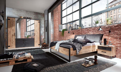 Detroit Schlafzimmer Komplettset Plankeneiche 5