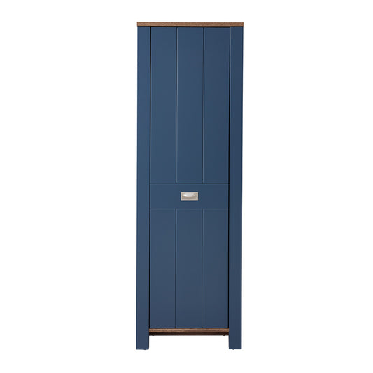 Dijon Garderobenschrank Parisian Blue Supermatt / Viking Oak