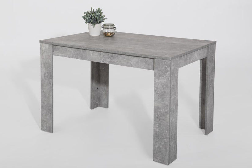 21638 Esstisch 120x80cm Beton Optik - Froschkönig24