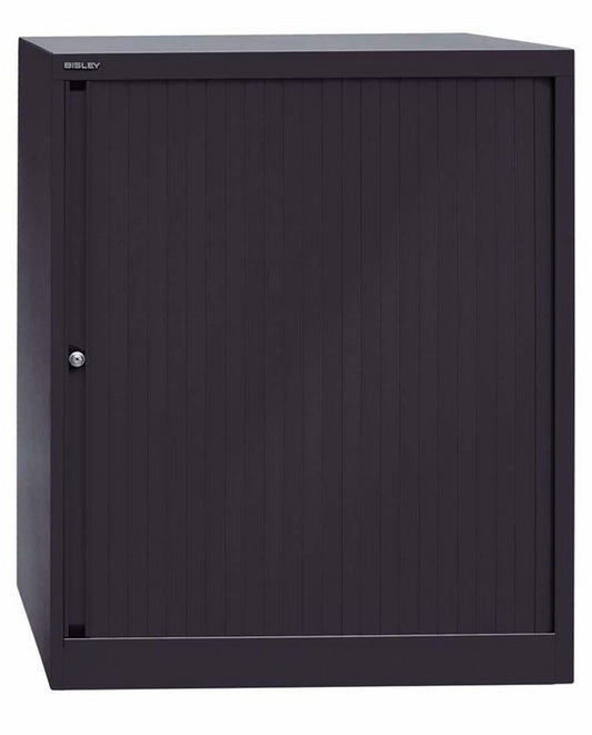 Bisley EUROTAMBOUR Rollladenschrank 2,5 OH 80cm Stahlmöbel Schwarz