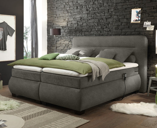 Evolution Boxspringbett mit Motor 180x200cm elektrisch Doppelbett Stone